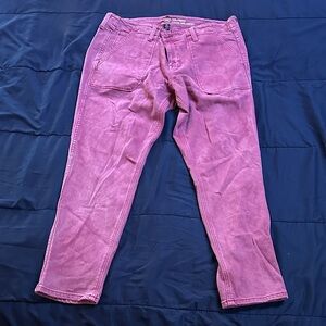GAP Girlfriend Fit Jeans in Vibrant Pink